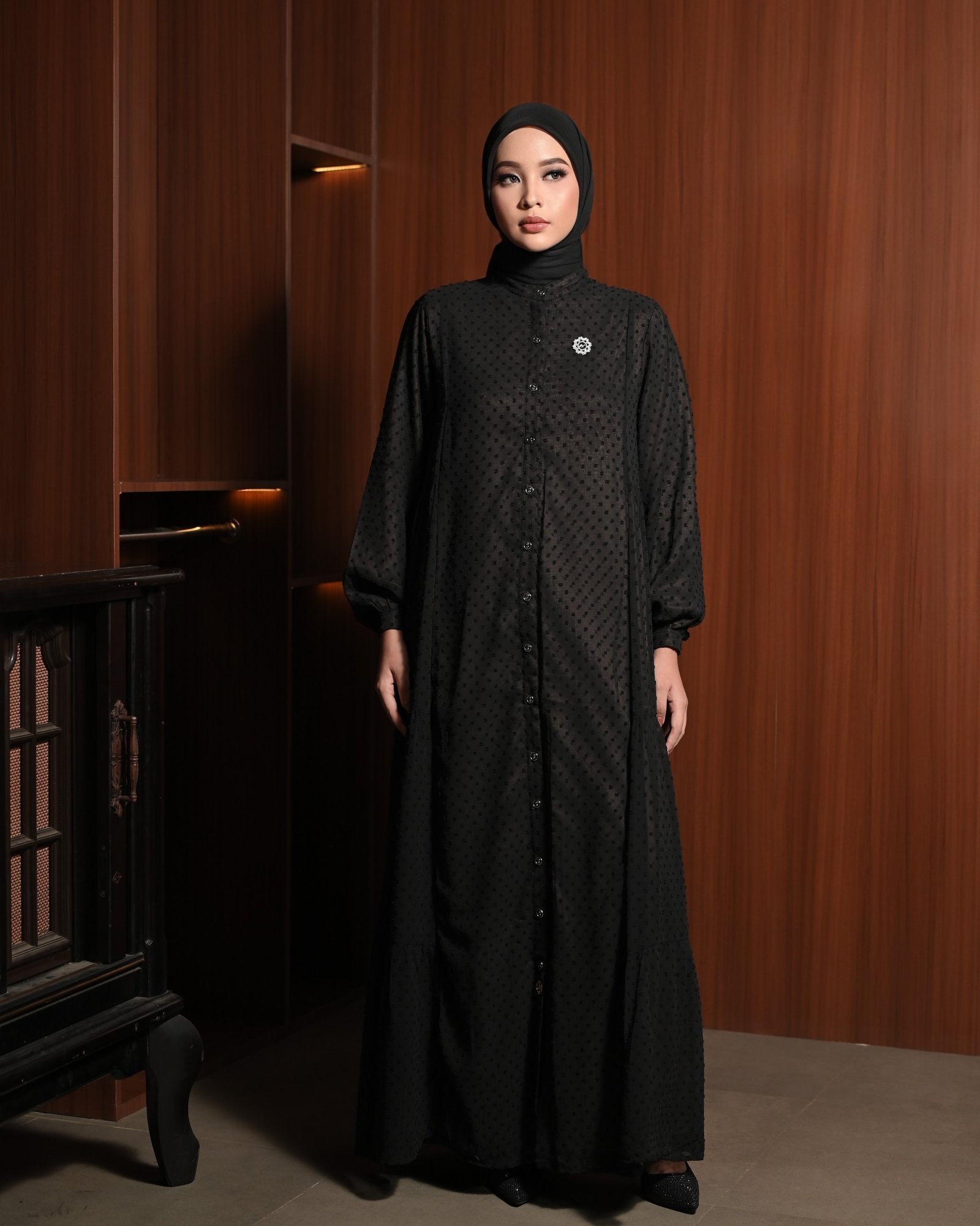 NOURA DOT DRESS (hover)